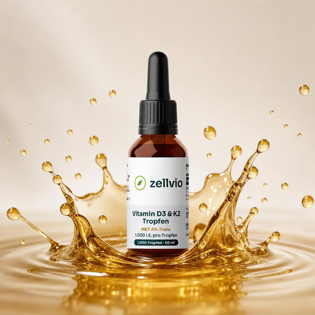 Zellvio Vitamin D3 + K2 Tropfen, 50 ml