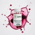 Zellvio Magnesium Gummies mit Zink und Vitamin B6 – 60 Stück, Himbeer-Geschmack