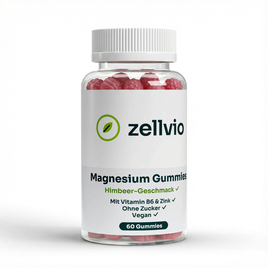 Zellvio Magnesium Gummies auf der Fensterbank